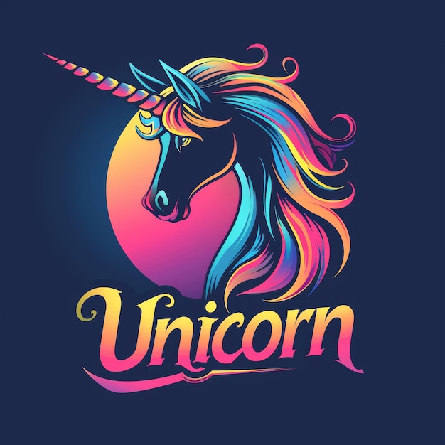 Magical Unicorn A Brand Logo Generative AI