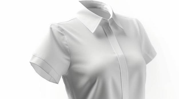 Maglietta da donna bianca creata con la tecnologia Generative AI