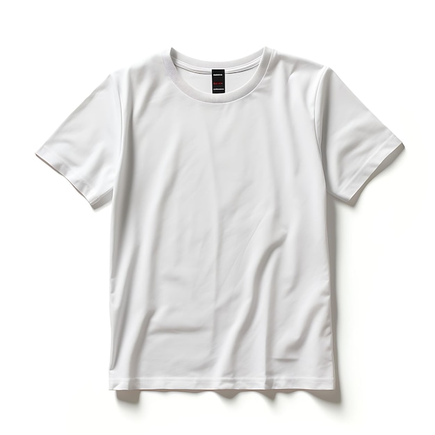 Maglietta del club scolastico Maglietta ricamata indossata da un manichino Garnet T S White Blank Clean Design