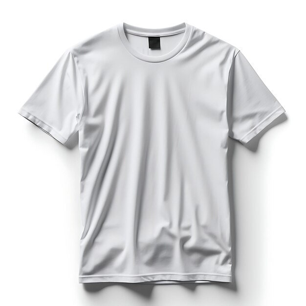 Maglietta di uniforme Maglietta a maniche corte indossata da un manichino abbronzato Maglietta bianca a disegno pulito