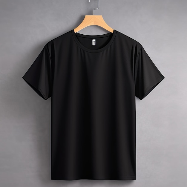 maglietta vuota mockup nera casual