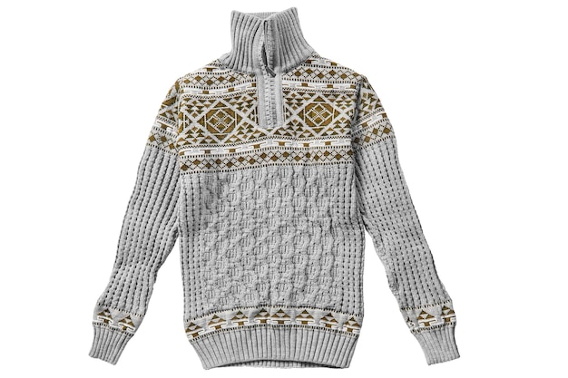 Maglione con collo zip isolato