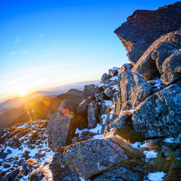 Magnifico panorama dell'alba