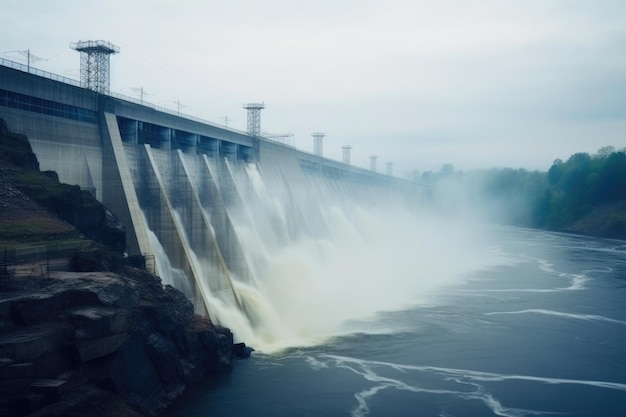 Majestic River Dam Una fonte di energia sostenibile