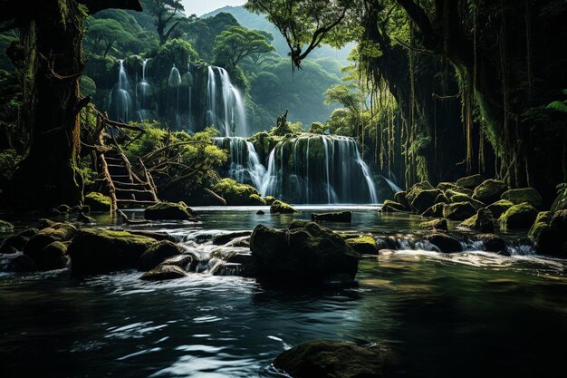 Majestic_waterfall_surrounded_by_lush_green_290jpg