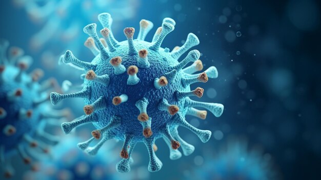 malattia da coronavirus 3d illustrazione