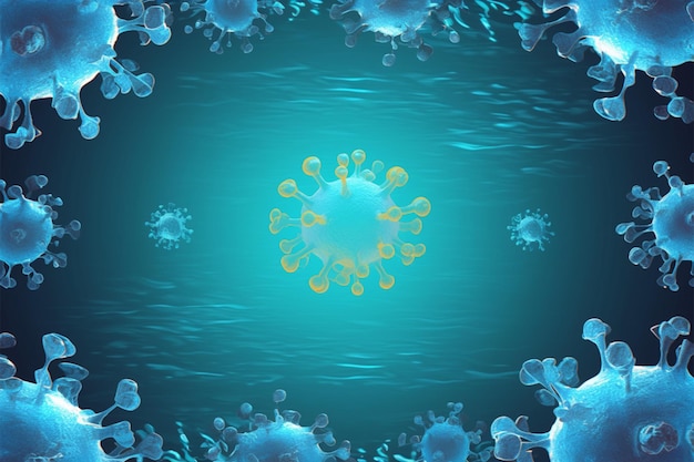 Malattia da coronavirus COVID-19 patogeno e influenza respiratoria illustrazione medica in Cina