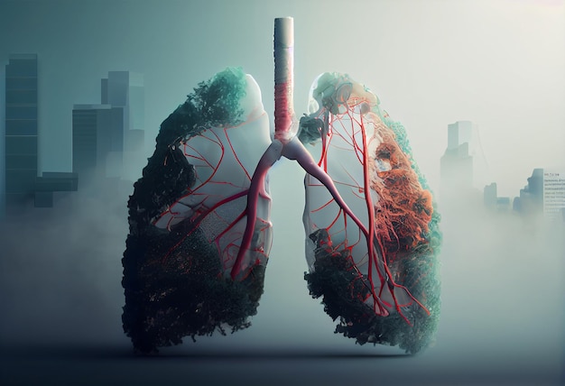 Malattie polmonari dovute al fumo di inquinamento atmosferico Generare Ai