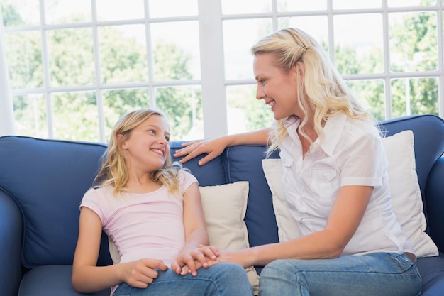 mamma figlia stile di vita a casa