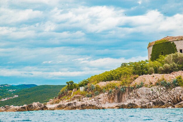 Mamula fortes all'isola del montenegro