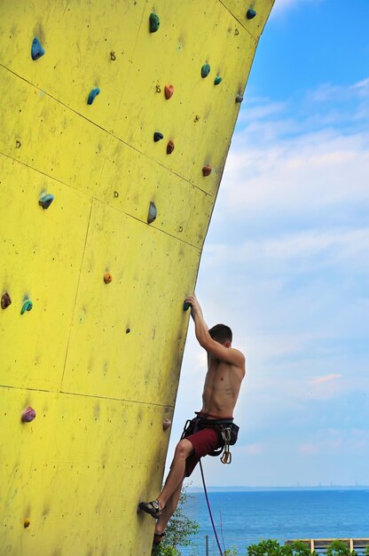 Man Climbing