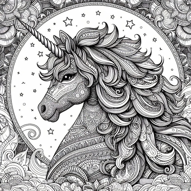 Mandala dell'unicorno