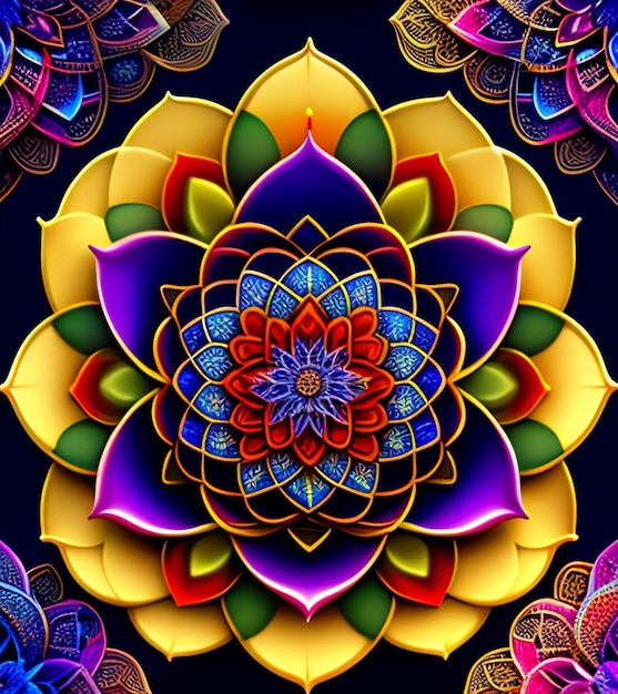 Mandala design sfondo islamico e immagine gratuita Mandala