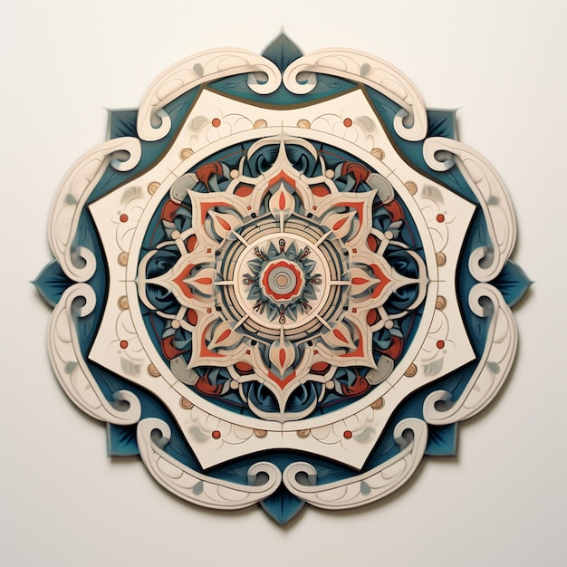 Mandala di lusso decorativo elemento etnico sullo sfondo