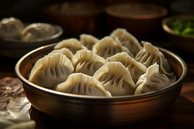 Mandu appena fatti pronti per la cottura