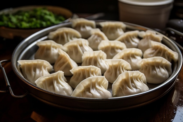 Mandu appena fatti pronti per la cottura