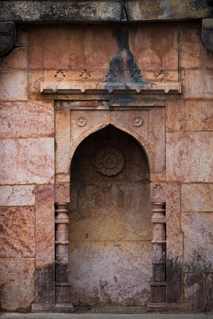 Mandu India, rovine afgane del regno islam, monumento alla moschea e tomba musulmana