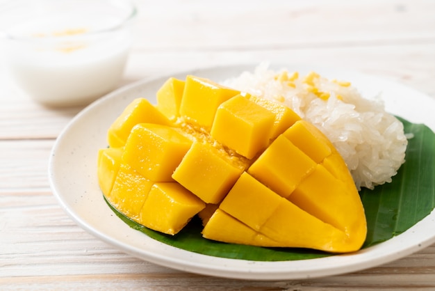 mango con riso appiccicoso