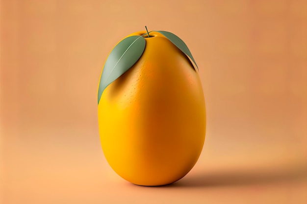 Mango in un'immagine composta centralmente dai colori tenui