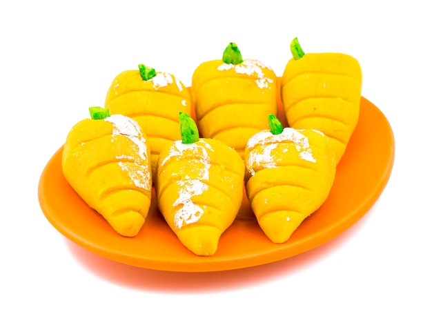 Mango indiano dolce dell&#39;alimento Mawa Pedha