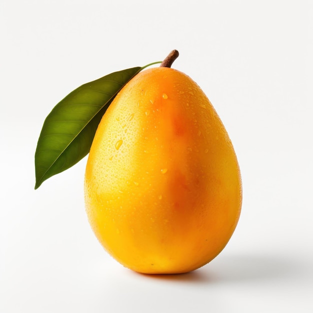 Mango semplicistico su sfondo bianco AI generato