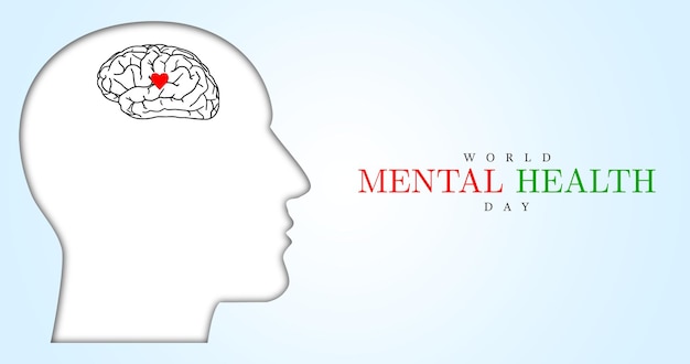Manifesto creativo della giornata mondiale della salute mentale