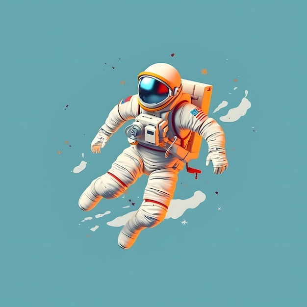 Manifesto della tecnologia del pianeta notturno dell'illustrazione del futuro della fantascienza dell'astronauta spaziale