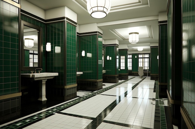 Mansion infestata Design di bagni pubblici inclusivi Pittura surrealista Architettura morfica generativa ai