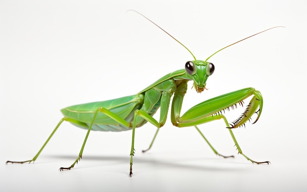 Mantis in preghiera su uno sfondo trasparente