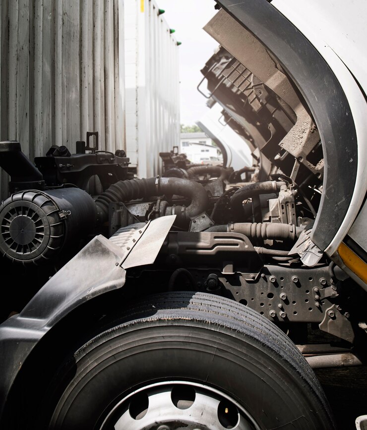 Manutenzione e riparazione del motore del camion aperto Manutenzione e riparazione del motore del camion