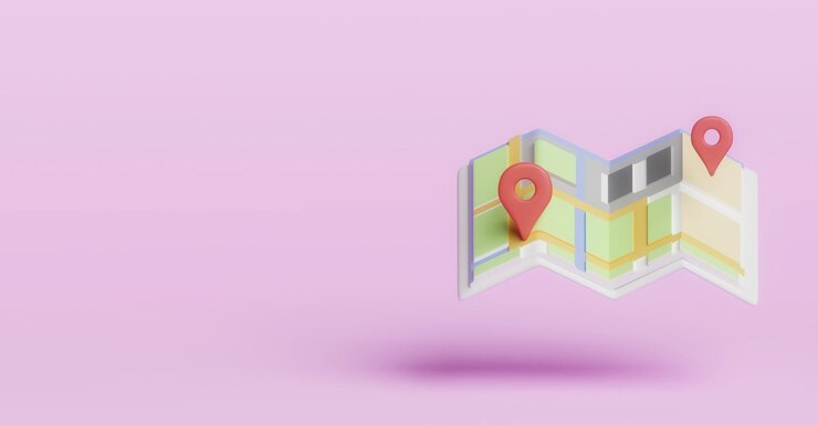 Map Location 3d Illustration