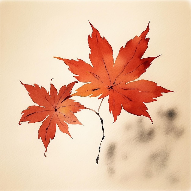 Maple Leaf Clip Art con sfondo bianco