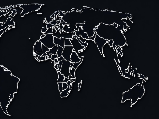 Mappa del mondo con il paese