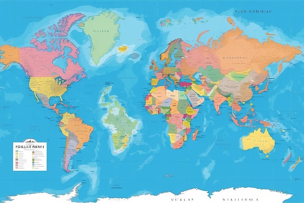 Mappa del mondo digitale