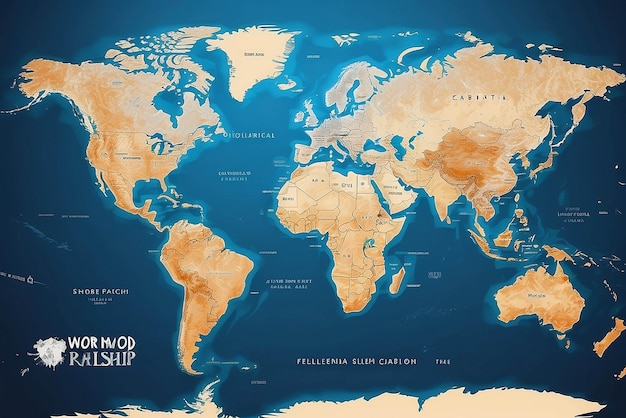 Mappa del mondo digitale