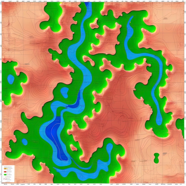 Mappa della città di Cuenca, Colombia 3D Mappa della Slovacchia Città con bellissima vista sulla Slovacchia e sui laghi