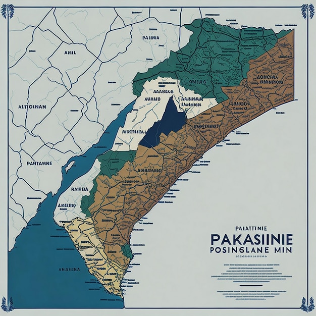 Mappa della Palestina