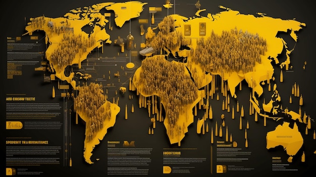 Mappa della popolazione mondiale