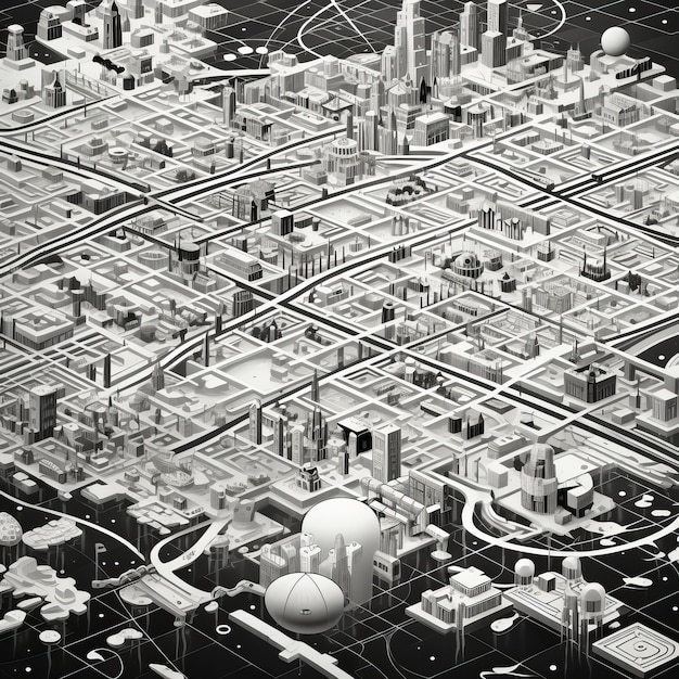 mappa ipsometrica monocromatica