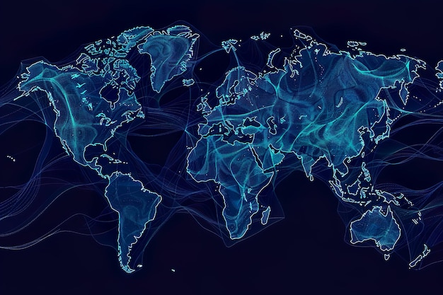 Mappa mondiale della connettività della rete globale