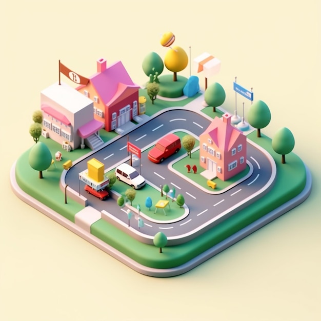 Maps_City_Street_Views_Parks_Trees_Roads_POPMART_Blind