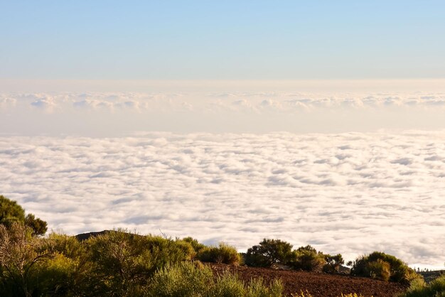 Mar de Nubes, Sea Cloud sul fenomeno delle alte montagne a Tenerife, Isole Canarie