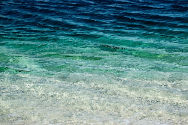 Mare blu o acqua dell'oceano