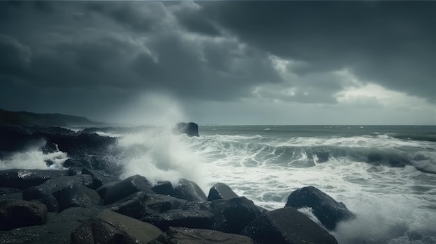 Mare durante la tempesta