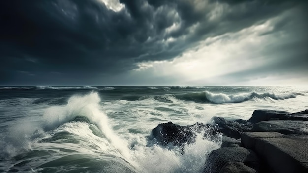 Mare durante la tempesta