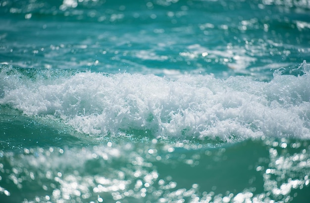 Mare tropicale spiaggia di sabbia estiva e sfondo oceanico