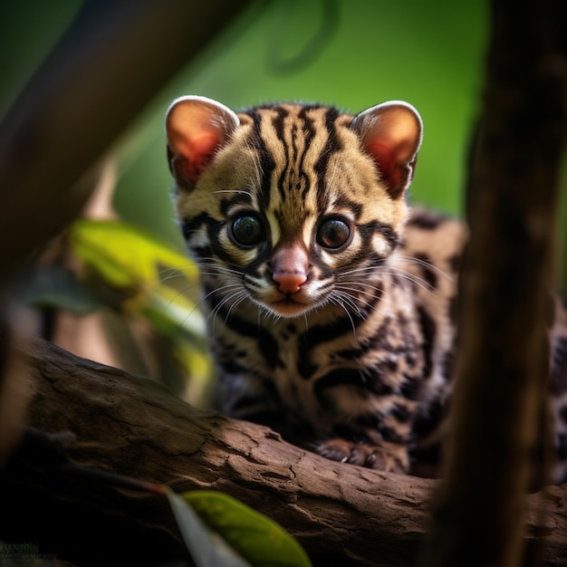 margay bella foresta dolce ritratto carta da parati