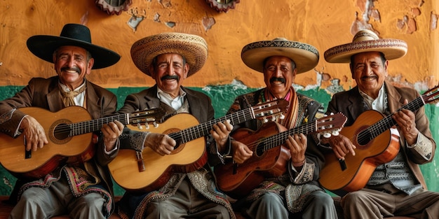 Mariachi band cinco de mayo celebrazione ai generato