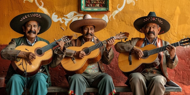 Mariachi band cinco de mayo celebrazione ai generato