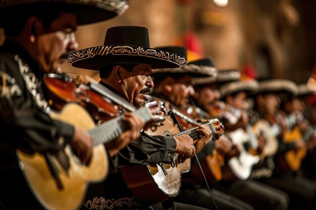 Mariachi band cinco de mayo celebrazione ai generato